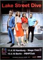LAKE STREET DIVE - 2014 - Live In Concert - Bad Self Portraits Tour - Poster