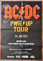 AC/DC - ACDC - 2025 - Live In Concert - Power Up Tour - Poster - Berlin - SIGNED