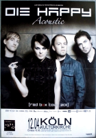 DIE HAPPY - 2011 - Live In Concert - Red Box Tour - Poster - K�ln