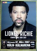 RICHIE, LIONEL - 2007 - Live In Concert - Coming Home Tour - Poster - K�ln