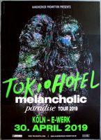 TOKIO HOTEL - 2019 - Live In Concert - Melancholic Paradise Tour - Poster - K�ln