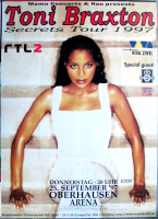 BRAXTON, TONI - 1997 - Live In Concert - Secrets Tour - Poster - Oberhausen