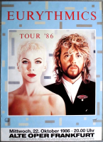 EURYTHMICS - 1986 - Live In Concert - Revenge Tour - Poster - Frankfurt