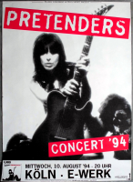 PRETENDERS - 1994 - Live In Concert - Last of the Independents Tour - Poster - K�ln