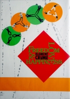 ELEMENT OF CRIME - 1988 - In Concert - Freedom Love Happiness Tour - Poster