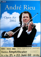 RIEU, ANDRE - 2002 - Live In Concert - Open Air Tour - Poster - Xanten