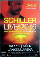 SCHILLER - 2016 - Live In Concert - Future Tour - Poster - K�ln