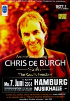 DE BURGH, CHRIS - 2004 - Plakat - In Concert - Solo Tour - Poster - Hamburg