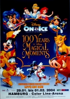 DISNEY ON ICE - 2004 - Plakat - 100 Years of Magical Moments - Poster