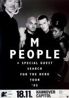 M PEOPLE - 1995 - Plakat - Searchinfor the Hero - Tourposter - Hannover