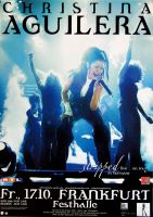 AGUILERA, CHISTINA - 2004 - Konzertplakat - Stripped - Tourposter - Frankfurt