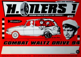 H OILERS - 1994 - Tourplakat - Concert - Combat Waltz Drive - Tourposter