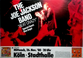 JACKSON, JOE - 1980 - Konzertplakat - Beat Crazy - Tourposter - Kln