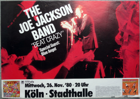 JACKSON, JOE - 1980 - Konzertplakat - Beat Crazy - Tourposter - Kln