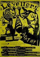 LEVELLERS - 2004 - Plakat - Live In Concert - Apathy Tour - Poster