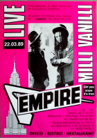 MILLI VANILLI - 1989 - In Concert - Girl you know... Tour - Poster - Duisburg