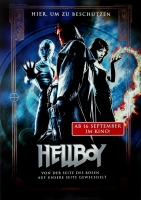 HELLBOY - 2004 - Filmplakat - Hier um zu beschtzen - Poster