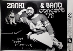 ZANKI & BAND - 1979 - Konzertplakat - Jim Rakete - Tourposter - Wiesbaden