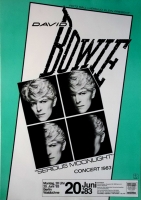 BOWIE, DAVID - 1983 - Plakat - Serious Moonlight Tour - Poster - Berlin