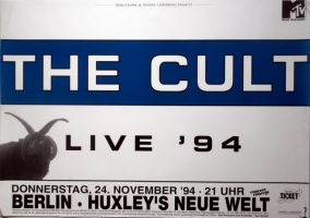CULT, THE - 1994 - Live In Concert Tour - Poster - Berlin