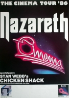 NAZARETH - 1986 - Tourplakat - Chicken Shack - Tourposter - Cinema - Tourposter