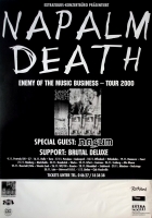 NAPALM DEATH - 2000 - In Concert - Enemy of the Music Business Tour - Poster