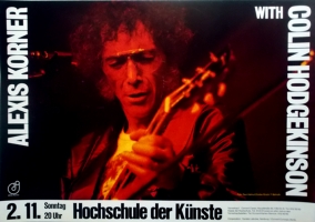 KORNER, ALEXIS - 1980 - Plakat - In Concert - Hodgekinson - Poster - Berlin