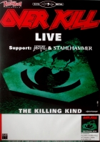 OVERKILL - 1996 - In Concert - Anvil - Stahlhammer - Killing Kind Tour - Poster