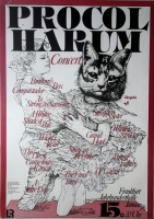 PROCOL HARUM - 1976 - Tourplakat - Concert - Kieser - Tourposter - Frankfurt