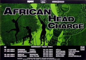 AFRICAN HEAD CHARGE - 1994 - Plakat - In Concert Tour - Poster