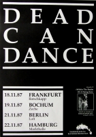 DEAD CAN DANCE - 1987 - Plakat - Within the realm of a dying Sun Tour - Poster