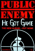 PUBLIC ENEMY - 1998 - Promotion - Plakat - He Got Game - Poster