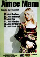 MANN, AIMEE - 2001 - Plakat - Live In Concert - Bachelor #2 Tour - Poster