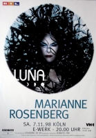 ROSENBERG, MARIANNE - 1998 - Live In Concert - Luna Tour - Poster - Kln