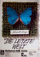 SCHMETTERLINGE - 1982 - Konzertplakat - Die letzte Welt - Poster - Duisburg