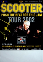 SCOOTER - 2002 - Plakat - Live In Concert - Push The Beat Tour - Poster