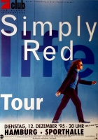 SIMPLY RED - 1996 - Live In Concert - Life Tour - Poster - Hamburg