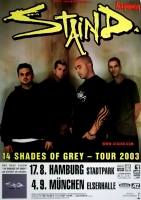 STAIND - 2003 - Live In Concert - 14 Shades of Grey Tour - Poster - Hamburg