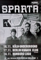 SPARTA - 2002 - Plakat - In Concert - Wiretap Scars Tour - Poster