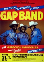 GAP BAND - 1983 - Live In Concert - Total Experience Tour - Poster - Mnchen