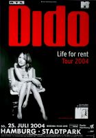 DIDO - 2004 - Konzertplakat - Concert - Life for Rent - Tourposter - Hamburg