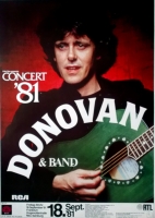 DONOVAN - 1981 - Plakat - In Concert - Love is.. Tour - Poster - Frankfurt