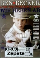 BECKER, BEN - 2001 - In Concert - Wir heben ab Tour - Poster - Stuttgart