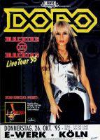 DORO - WARLOCK - 1995 - Plakat - Machine II Machine - Tourposter - Kln