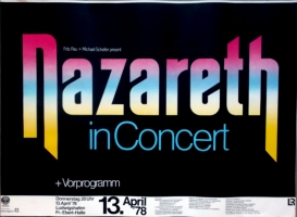 NAZARETH - 1978 - Konzertplakat - Concert - Tourposter - Ludwigshafen