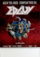 EDGUY - 2011 - Tourplakat - Concert - Age of the Joker - Tourposter
