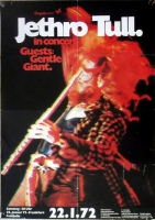 JETHRO TULL - 1972 - Plakat - Gentle Giant - Gnther Kieser - Poster - Frankfurt