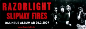 RAZORLIGHT - 2009 - Promoplakat - Slipway Fires - Poster