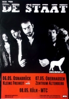 DE STAAT - 2010 - Tourplakat - Concert - Tourposter