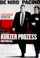 KURZER PROZESS - RIGHTEOUS KILL - 2008 - Plakat - De Niro - Al Pacino - Poster